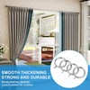 ZHHGTTUY Thick Metal Eyelet Curtain Rings with Ancient Script Engraving,1.73-Inch
