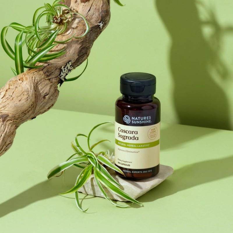 Nature's Sunshine Cascara Sagrada Capsules - Promotes Intestinal Support for