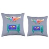 Retro 1980's Spectrum Subscription Television Throw Pillow