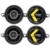 4 x Kicker 43DSC3504 3.5-Inch 30W 2-Way Coaxial Speakers (2