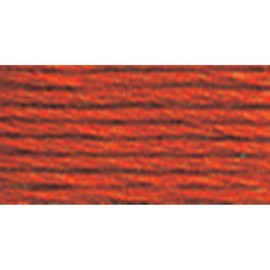 DMC 117-900 6 Strand Embroidery Cotton Floss, Dark Burnt Orange, 8.7-Yard