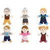 6Pcs Hand Puppet Set 11.8 Inch Soft Plush Family Members