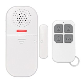 UJHOSLD Security Buzzer, Window and Door Opening Sensor, Emergency SOS Alarm, 130 dB Loud Volume, Remote Support, Volume Adjustment Included (1 Piece)