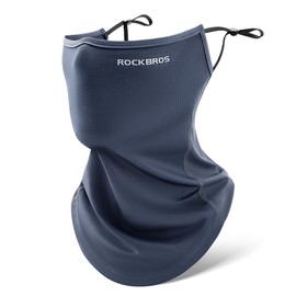 Rockbros Face Cover, UV Protection, Cooling Sensation, Neck Cover, Neck Warmer, For Summer, Sun Protection, UPF 50+, No Stiffling, Women's, Men's, Sweat Absorbent, Quick Drying, Earhook, Windproof, Dustproof, Lightweight, Sports, Biking, Running, Golf, F