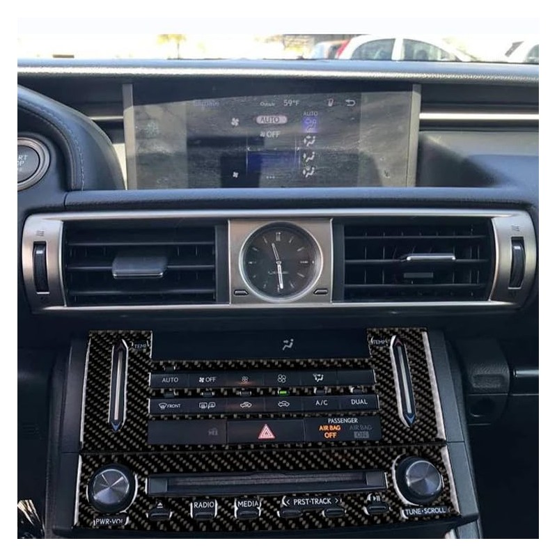 NVCNX Car Dashboard CD Panel Dash Cover Decal Compatible with