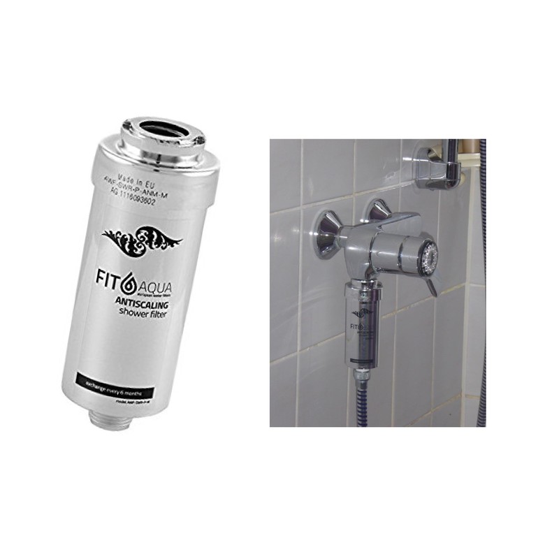 5 x Fitaqua AWF SWR/ANM/M Anti-Limescale Shower Filter (Chrome Style)
