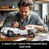 Mould King Classic Car Building Set, MOC Convertible Supercar Model