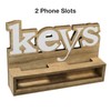 EXCELLO GLOBAL PRODUCTS Rustic Keys Wall Mounted Hanging Entryway Organizer