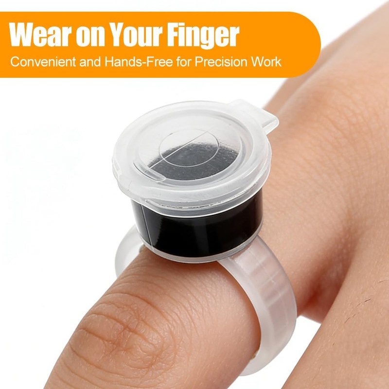 100 Unidades de Anillos de Tinta para Tatuajes, Vasos Desechables