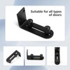 Kinmade Barn Door Bottom Floor Guide Matte Black,Adjustable Roller Wall
