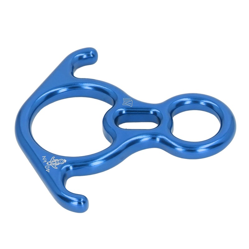 Descender Gear Aluminium Alloy 40KN Pulling Force Ox Horn Shaped
