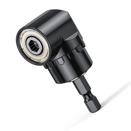 105° Angle Wrench, Cordless Screwdriver Angle Attachment with 1/4 Inch Quick Change and Magnetic Bit Holder, Multifunctional Angle Bit Holder, Right Angle Drill, Right Angle Steel Angle Driver