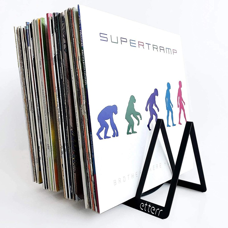 etterr Display Stand, Shelf and Storage for 50 Vinyl Discs