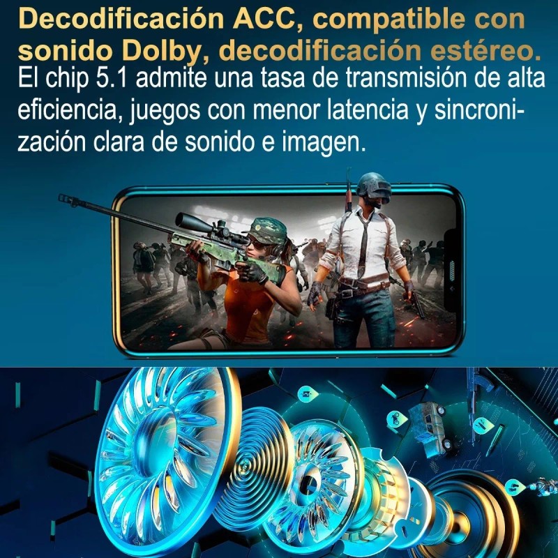 Gomia G9s Audífonos Inalámbrico Bluetooth Con Led De Respiración