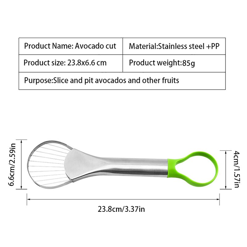 RUIENGCOMM Avocado Separator Stainless Steel Avocado Slicer Avocado Peeler Avocado