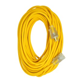 Southwire 12890002 1289SW0002 100ft 16/3 SJEOOW Polar/Solar St-ard Ext Cord, 100-Feet, Yellow, 100 Foot
