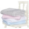 Baby SUPER SOFT Luxury WAFFLE Blanket (75 x 100cm) (Burgundy)