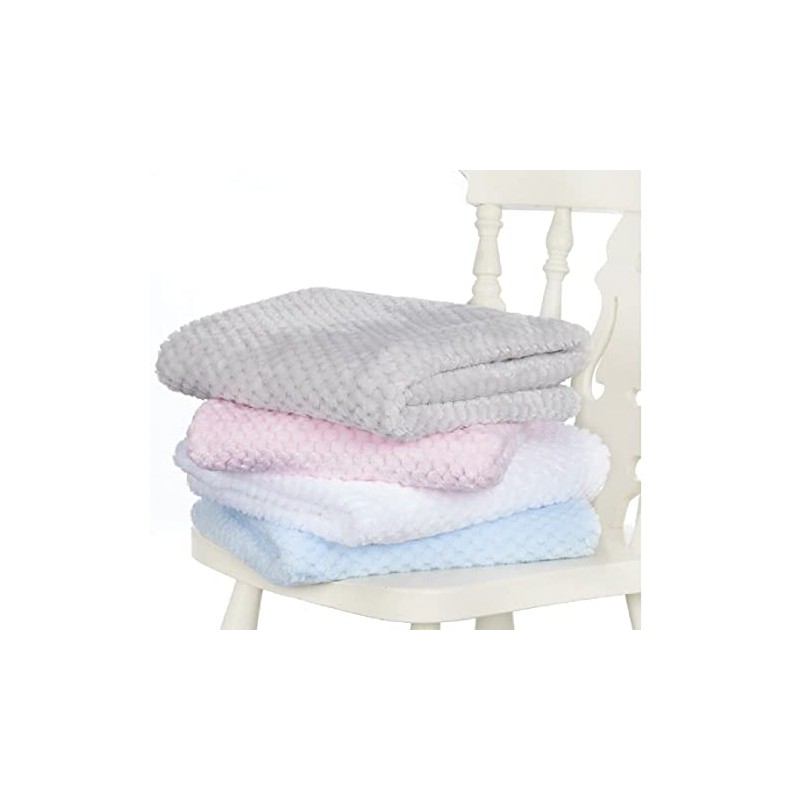 Baby SUPER SOFT Luxury WAFFLE Blanket (75 x 100cm) (Burgundy)