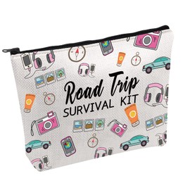 Girl Trip Makeup Bag Road Trip Survival Bag Cosmetic Bag Adventure Lover Gift Explore Gift (Road Trip -b)