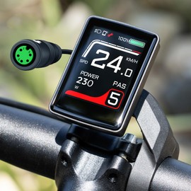 Display DZ49 for Bafang BBS01 BBS02 BBS-HD and Controller, 2 Inch Colour Display, eBike Computer Display with Automatic Backlight UART Protocol Pedelec