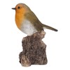 Hi-Line Gift Ltd. Motion Activated Singing Robin ON Stump, Brown;