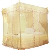 Luxury Princess 3 Side Openings Post Bed Curtain Canopy Netting