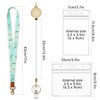 Teskyer ID Card Holder with Lanyard Lanyard Retractable Waterproof Plastic