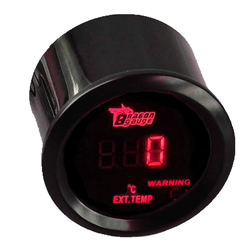 ESUPPORT Universal Car Motor 2" 52mm Digital Red LED Light