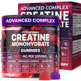 Creatine Monohydrate Gummies 120 Count - Creatine Gummies for Men and Women