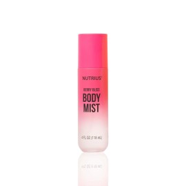 Nutrius Body Mist - Berry Bliss, 4 FL OZ - Refreshing and Hydrating Daily