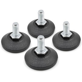 Design61 4 x Adjustment Screw Diameter 38 mm with Galvanised Adjustment Screw M10 x 16 mm