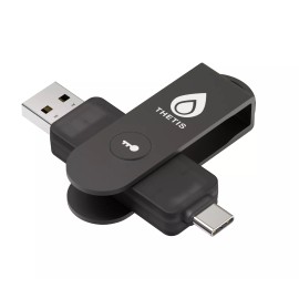 Thetis Pro FIDO2 Security Key Passkey via Connect USB-A / USB-C NFC, TOTP /HOTP
