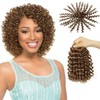 QUEENTAS 8 Zoll Häkelhaar Ombre Passion Twist Haar Jamaican Bounce