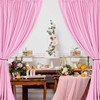 Hiasan Pink Backdrop Curtains for Parties, Polyester Photography Backdrop Drapes