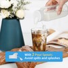 8 Pack 16 Oz Reusable Glass Milk Bottles w 100%