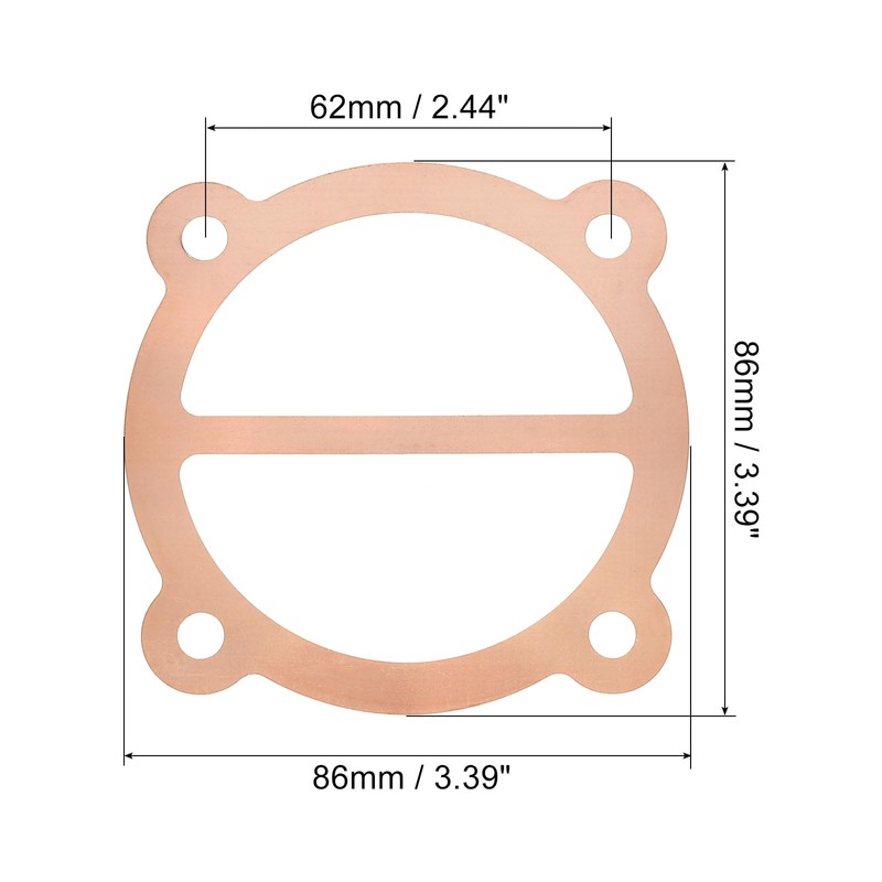 PATIKIL Air Compressor Head Gasket Set, Pack of 5, 65