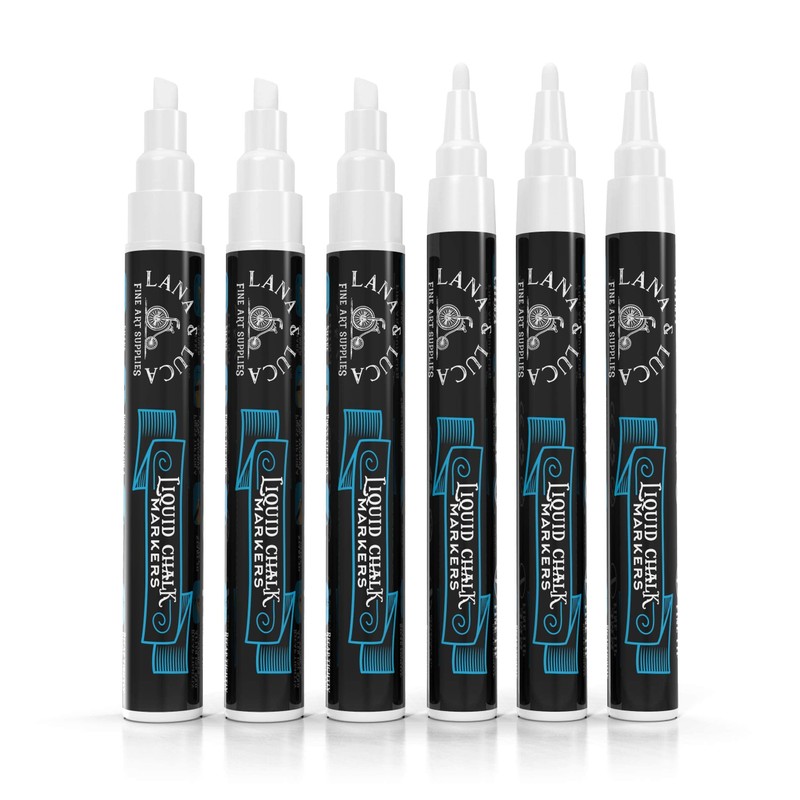 Liquid Chalk Marker Pen - White Dry Erase Marker -