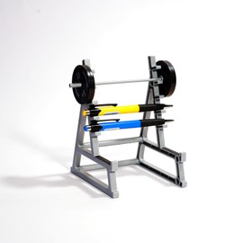 YUMMIS Squat Rack Pen Holder, Barbell Gym Pen Holder Fun Desktop Accessories for Office Desk Mini Pen Organizer Unique for All Fitness Enthusiasts and Weightlifting Fans Pencil Holders for Funny Gift