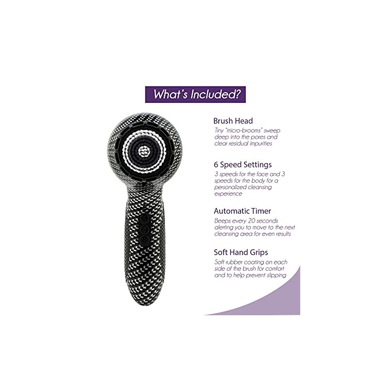 Michael Todd Soniclear Elite Antimicrobial Facial Cleansing Brush System, 6-Speed