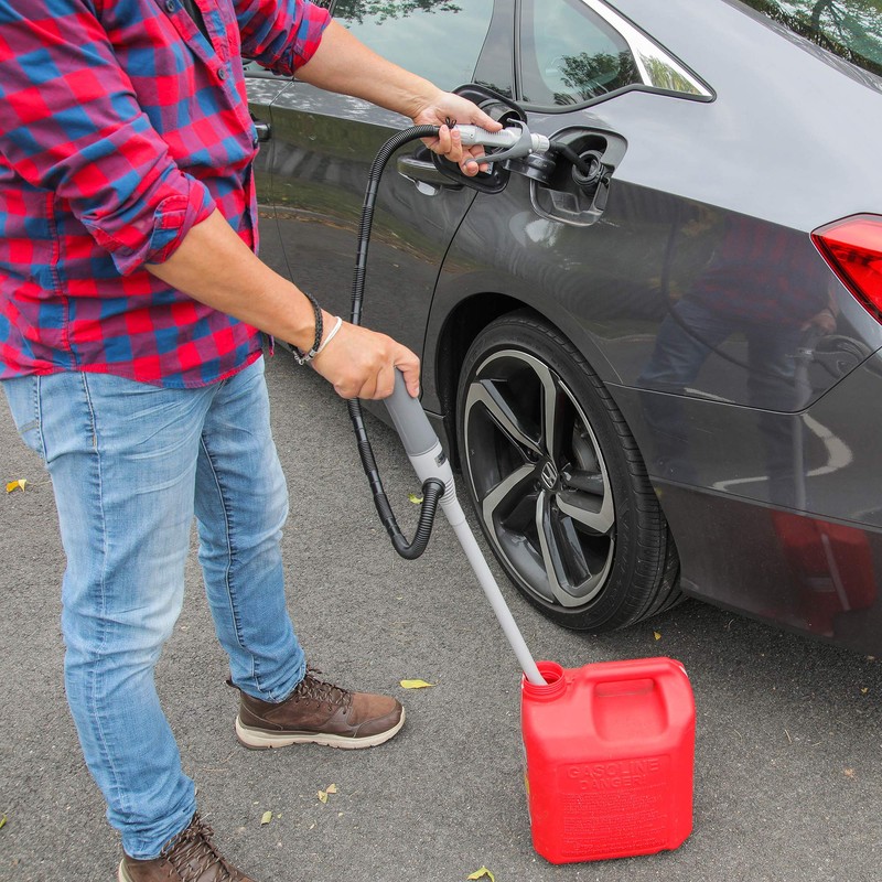 DEWAY Automatic Fuel Transfer Pump with Nozzle for Quick Flow