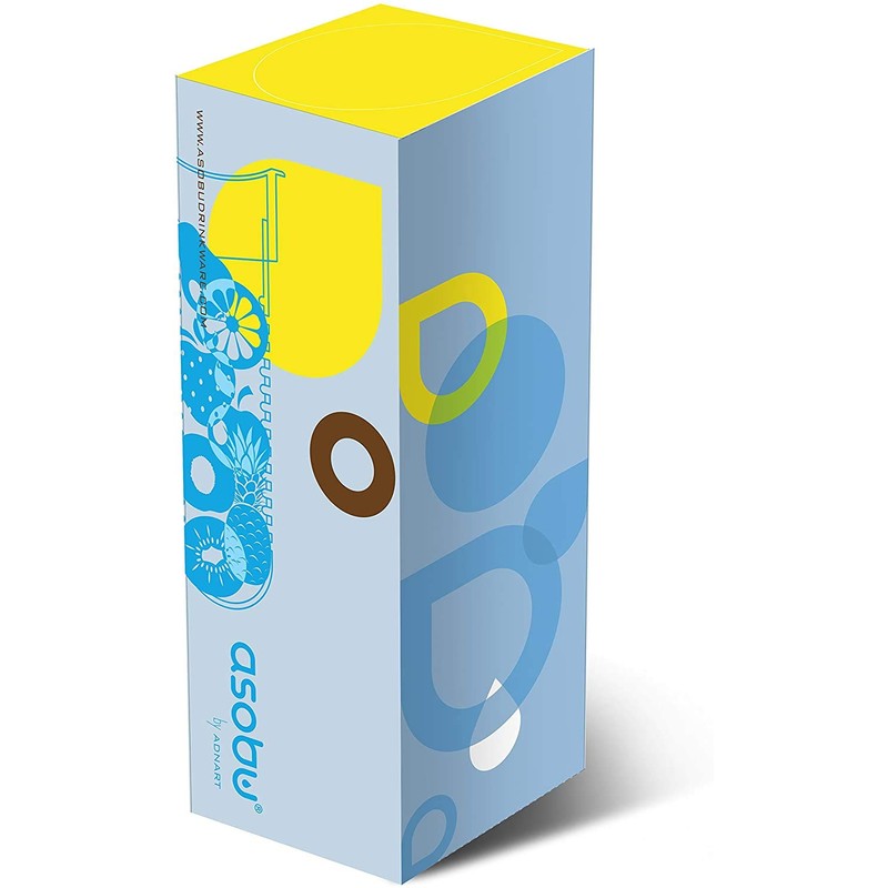 asobu FLAVOUR IT 2 GO Flavored Water Bottle, Red, ANDFN-RD