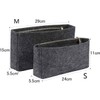 SHINGONE Horizontal Felt Bag-in-Bag, Beige, High-Quality Bag Compatible, Zippered, S