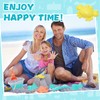 13pcs Beach Toy Set, Foldable Beach Bucket with Castle and
