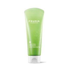 Frudia Green Grape Pore Control Scrub Cleansing Foam 145g Hypoallergenic Blackhead Pore Sebum Management / 후르디아 청포도 포어 컨트롤 스크럽 클렌징 폼 145g 저자극 블랙헤드 모공 피지관리