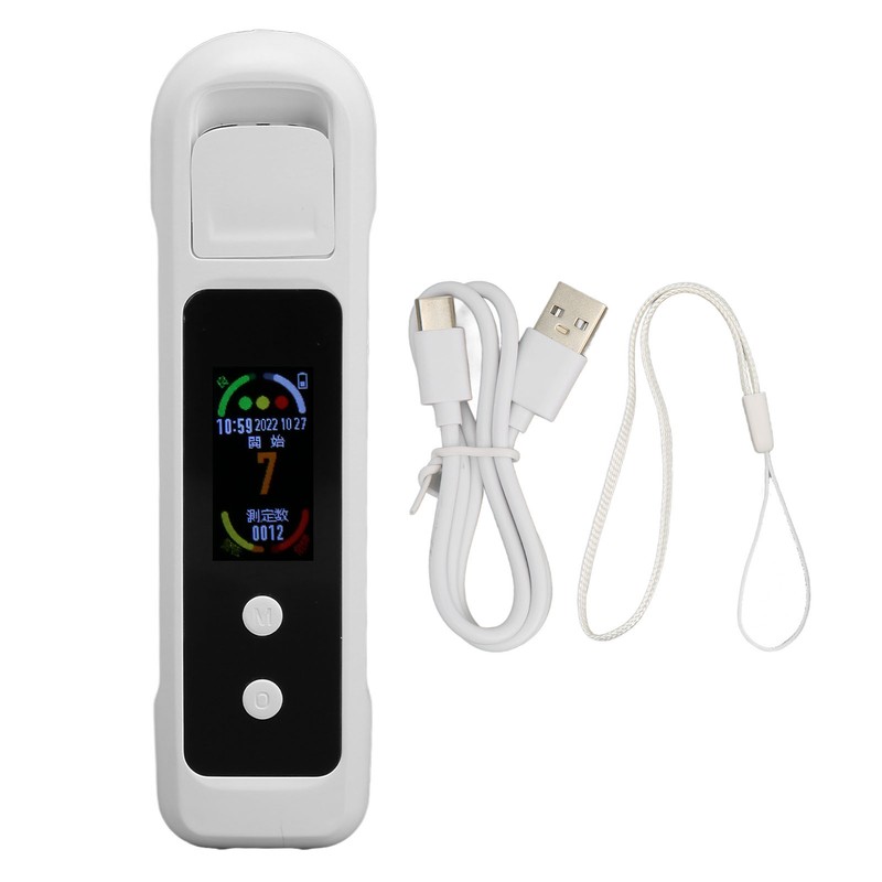 Alcohol Tester H9PRO Portable Contactless Detection White USB 200mAh Rechargeable