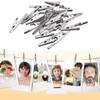 50Pcs Alligator Clips Silver, Spring Clamps, Metal Croc Clips for