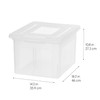 IRIS IRIS USA File Box Plastic File Organizer for Letter/Legal