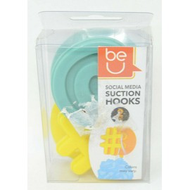 Ginsey Be U At @  & Hashtag # Social Media Suction Cup Hooks