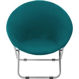 Saucer Chair Cover, Stretch Round Moon Chair Cover, Removable Spandex Jacquard Fabric Soft Saucer Chair Covers for Adults Saucer Chair, Machine Washable