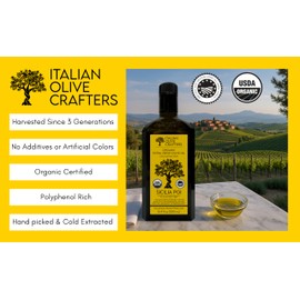 Italian Olive Crafters, Polyphenol Rich Organic Extra Virgin Olive Oil, 16.9 fl oz